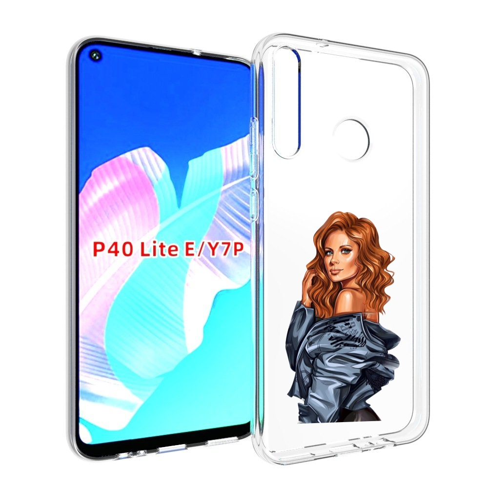 Чехол бампер MyPads Рыжая-девушка женский для Huawei P40 Lite E