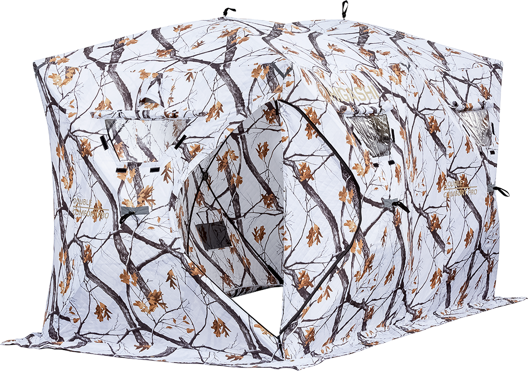 

Зимняя палатка Higashi Winter Camo Double Comfort Pro, 6 мест, синий, Белый, Winter Camo Double Comfort Pro