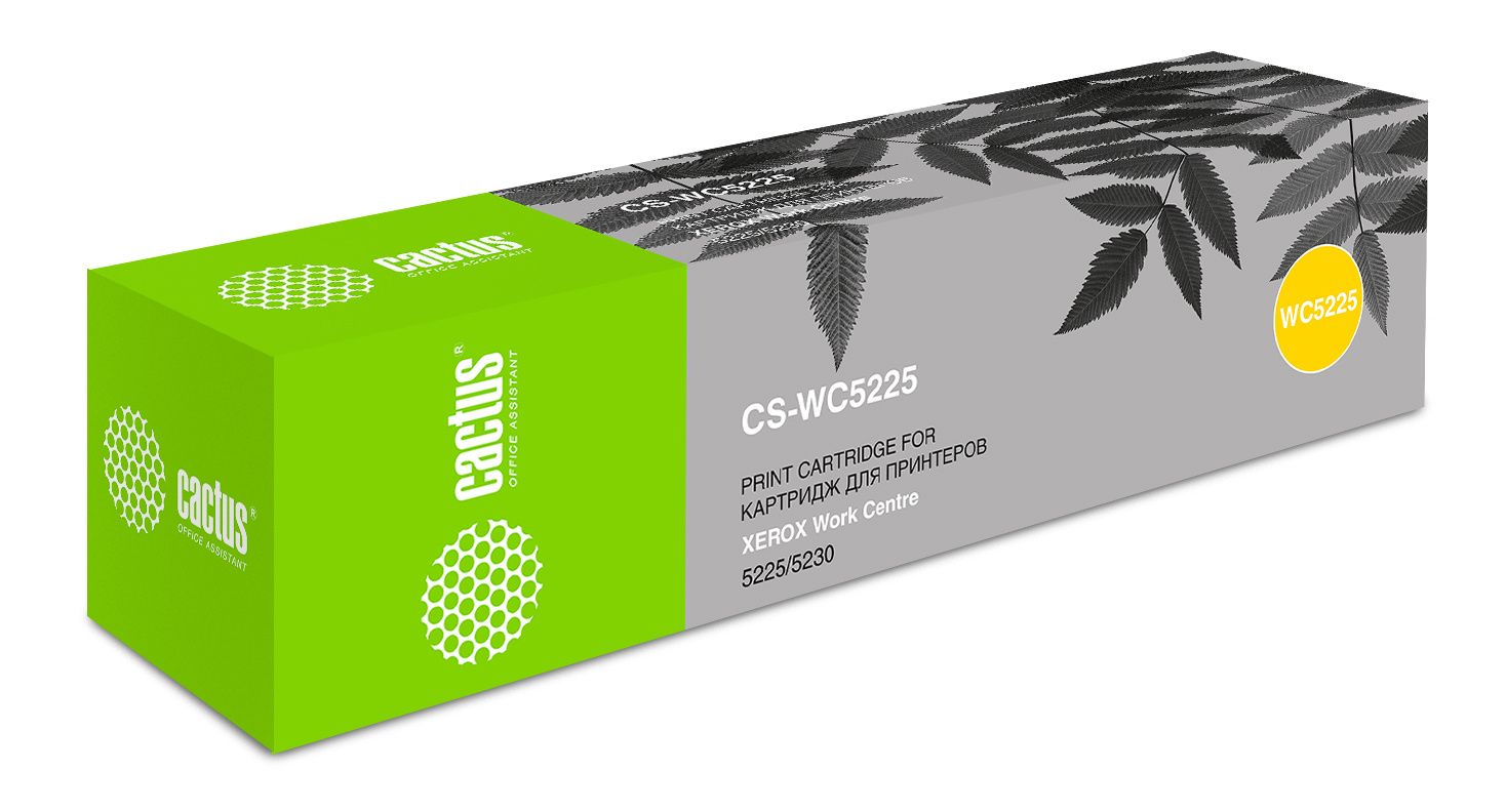 

Картридж для лазерного принтера CACTUS 106R01305 Black для принтера Xerox, Черный, 106R01305