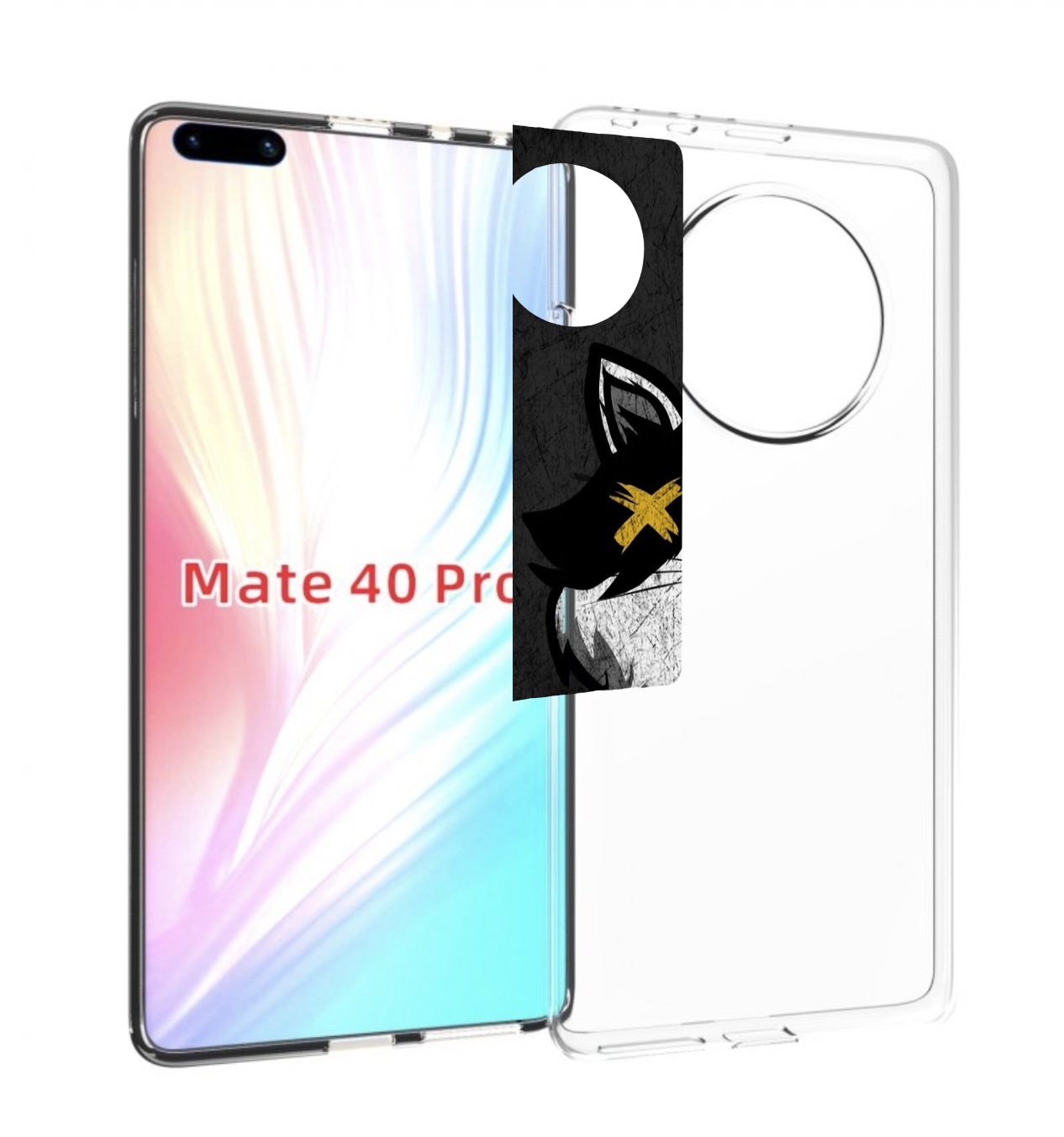

Чехол MyPads классный зверек для Huawei Mate 40 Pro (NOH-NX9), Прозрачный, Tocco