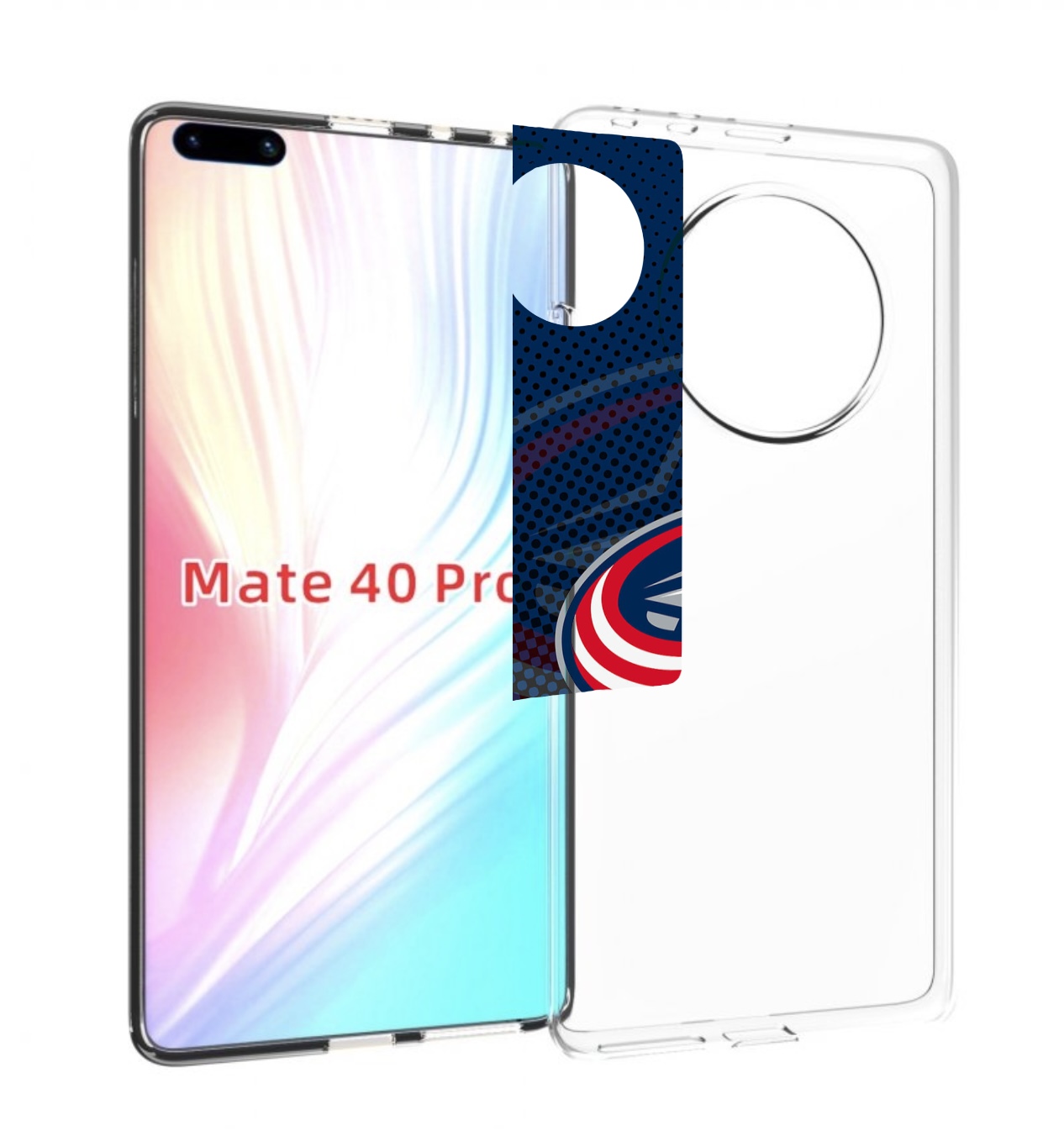 

Чехол MyPads коламбус блю джекетс для Huawei Mate 40 Pro (NOH-NX9), Прозрачный, Tocco