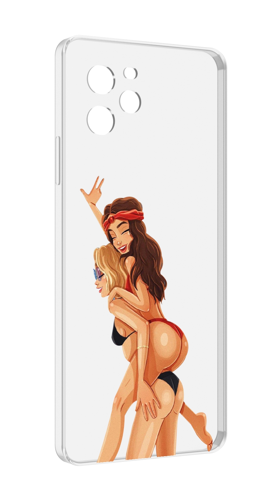 Чехол MyPads две-подружки-в-купальниках женский для Huawei Nova Y61 / Huawei Enjoy 50z