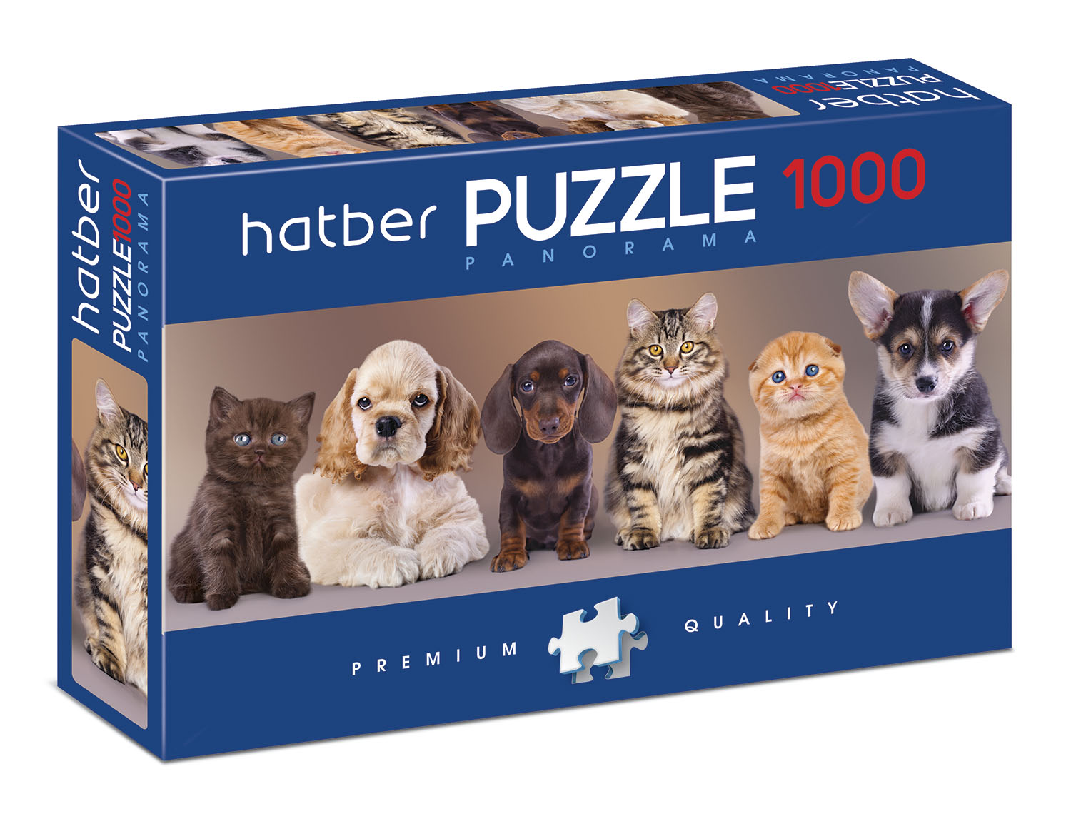 

Пазлы Hatber Premium Панорама Верные друзья 059313, 1000 элементов, Панорама Верные друзья