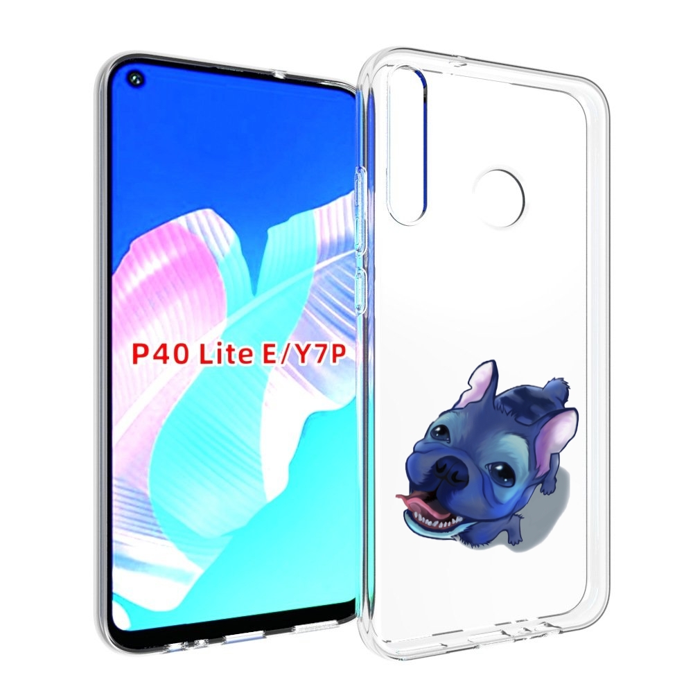 

Чехол бампер MyPads Синий Пес для Huawei P40 Lite E, Прозрачный, Tocco