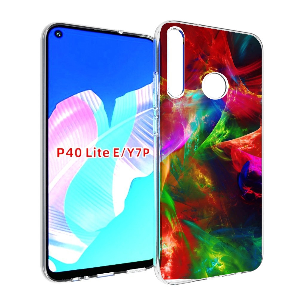 Чехол бампер MyPads Сияние-красок для Huawei P40 Lite E