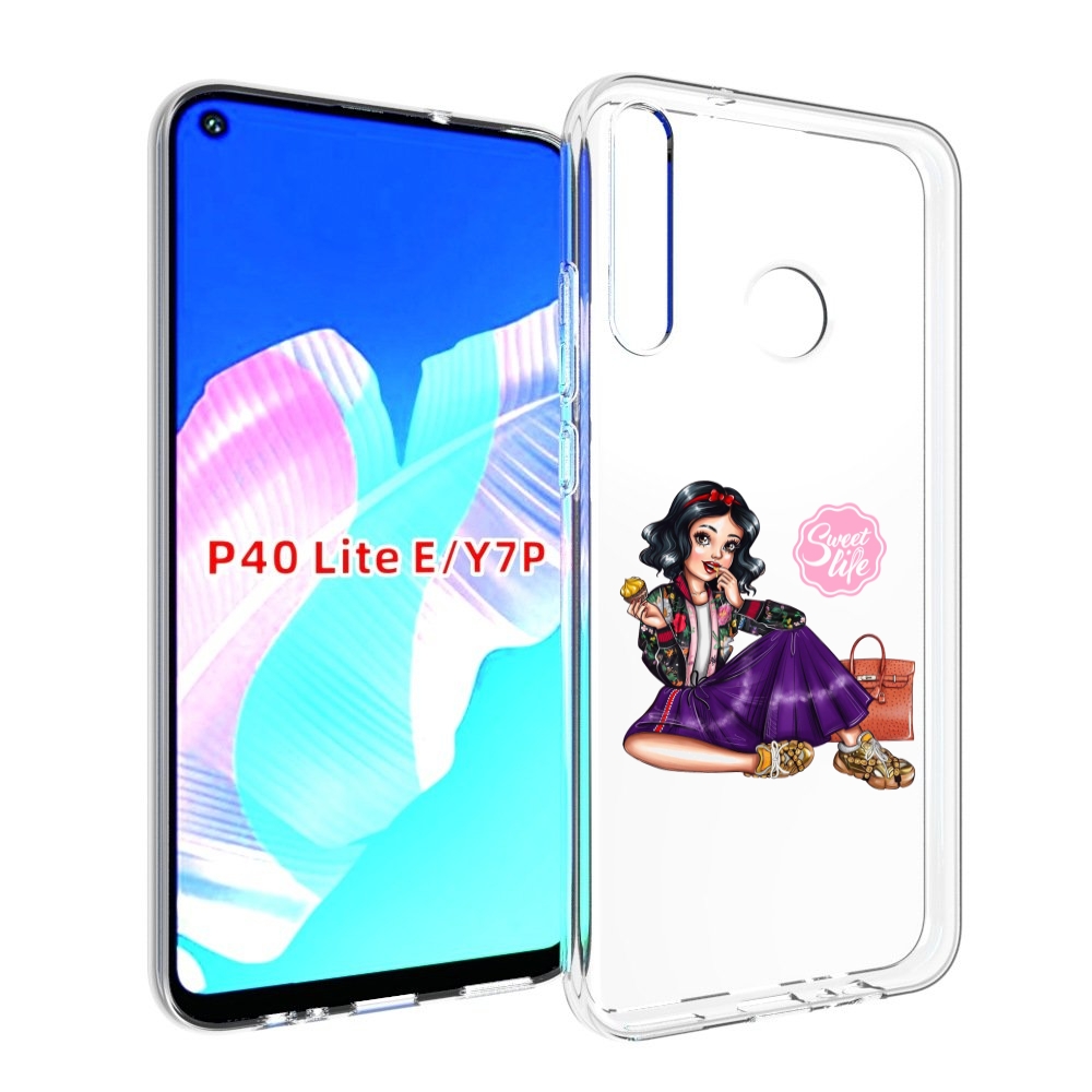 

Чехол бампер MyPads Сладкая-жизнь женский для Huawei P40 Lite E, Прозрачный, Tocco