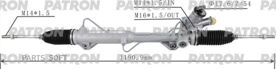 

Рейка рулевая BMW E90 05- /X1 09-15 PATRON PSG3068