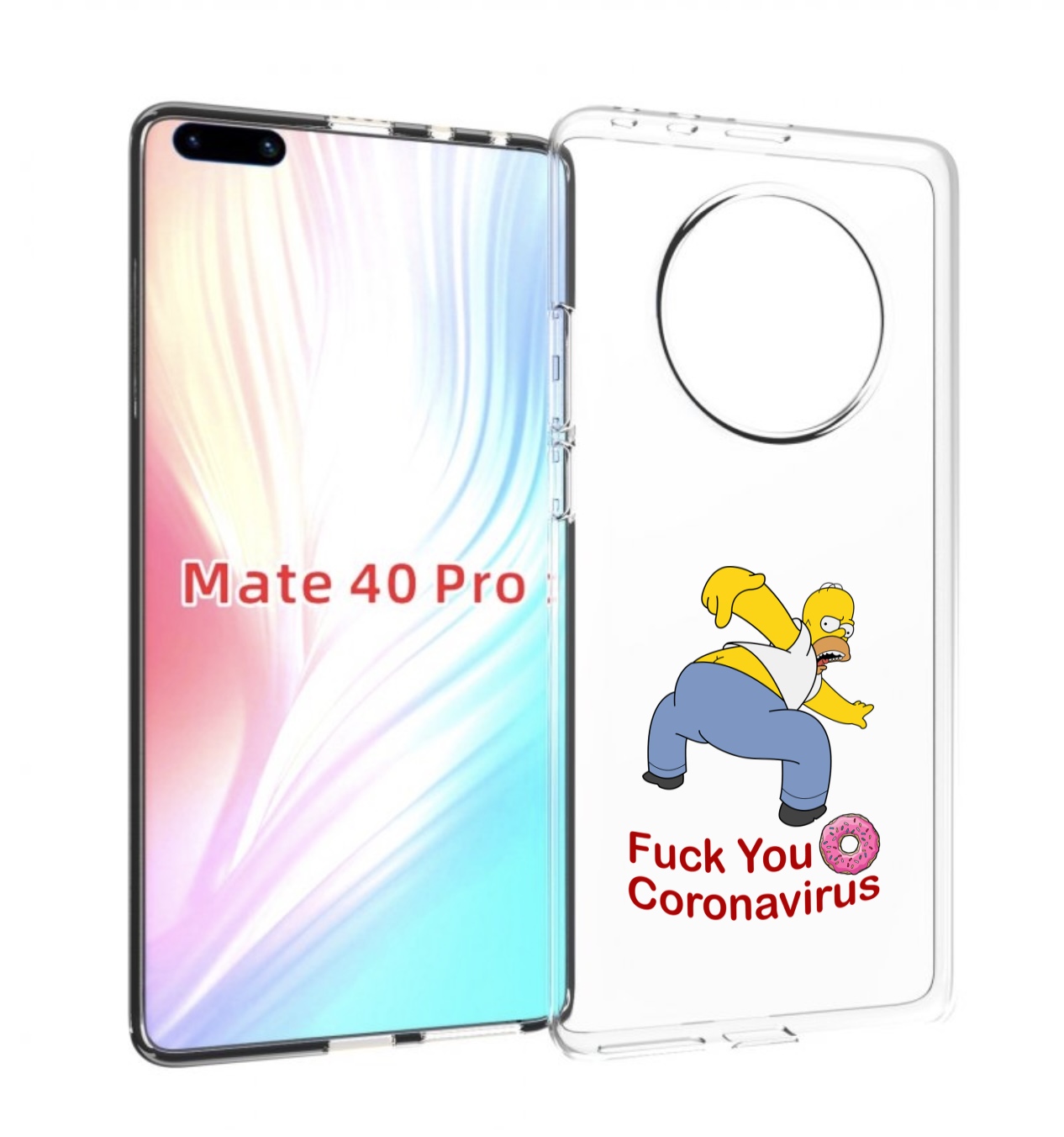 

Чехол MyPads корона-уходи для Huawei Mate 40 Pro (NOH-NX9), Прозрачный, Tocco