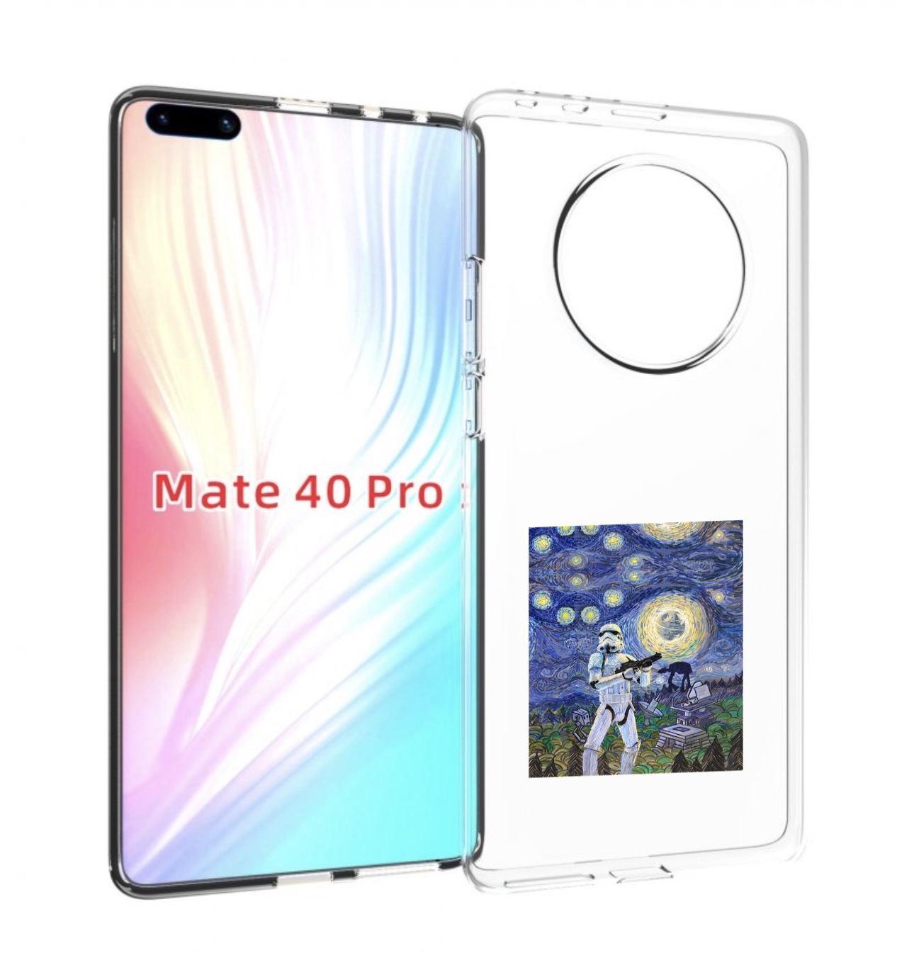 

Чехол Mypads Star Wars Звездная Ночь Для Huawei Mate 40 Pro (Noh-Nx9), Прозрачный, Tocco