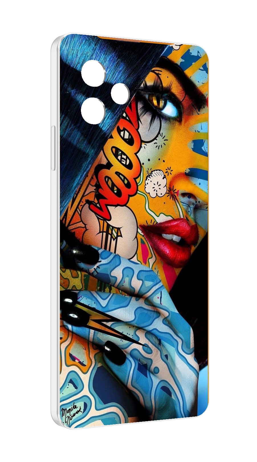

Чехол MyPads девушка разрисованная краскам иженский для Huawei Nova Y61 / Huawei Enjoy 50z, Прозрачный, Tocco