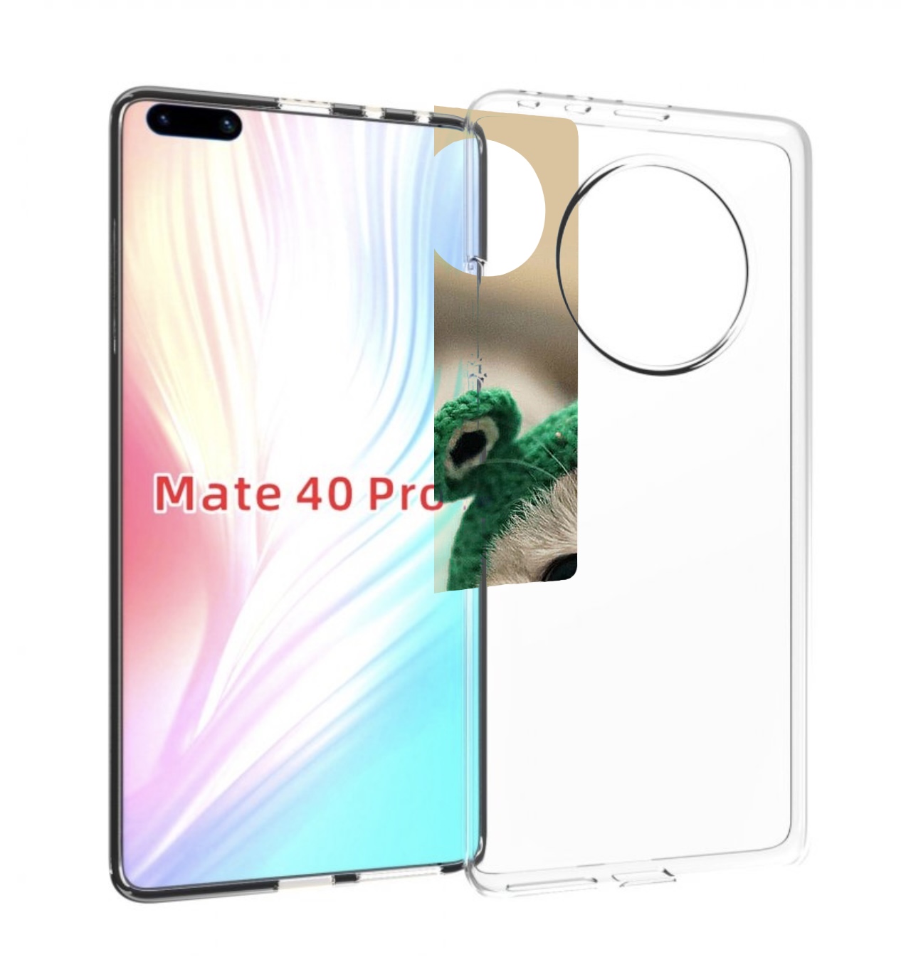 

Чехол MyPads кот-лягушка детский для Huawei Mate 40 Pro (NOH-NX9), Прозрачный, Tocco