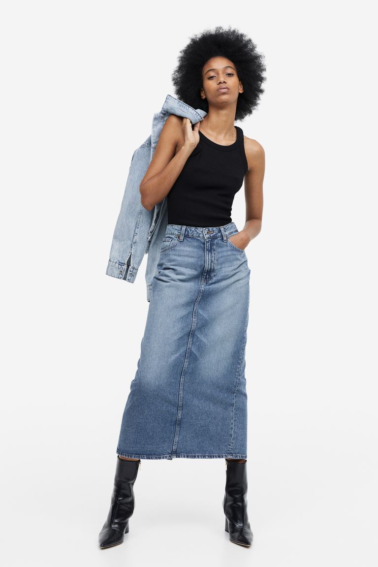 

Юбка женская H&M 1110116002 синяя 2XS (доставка из-за рубежа), 1110116002