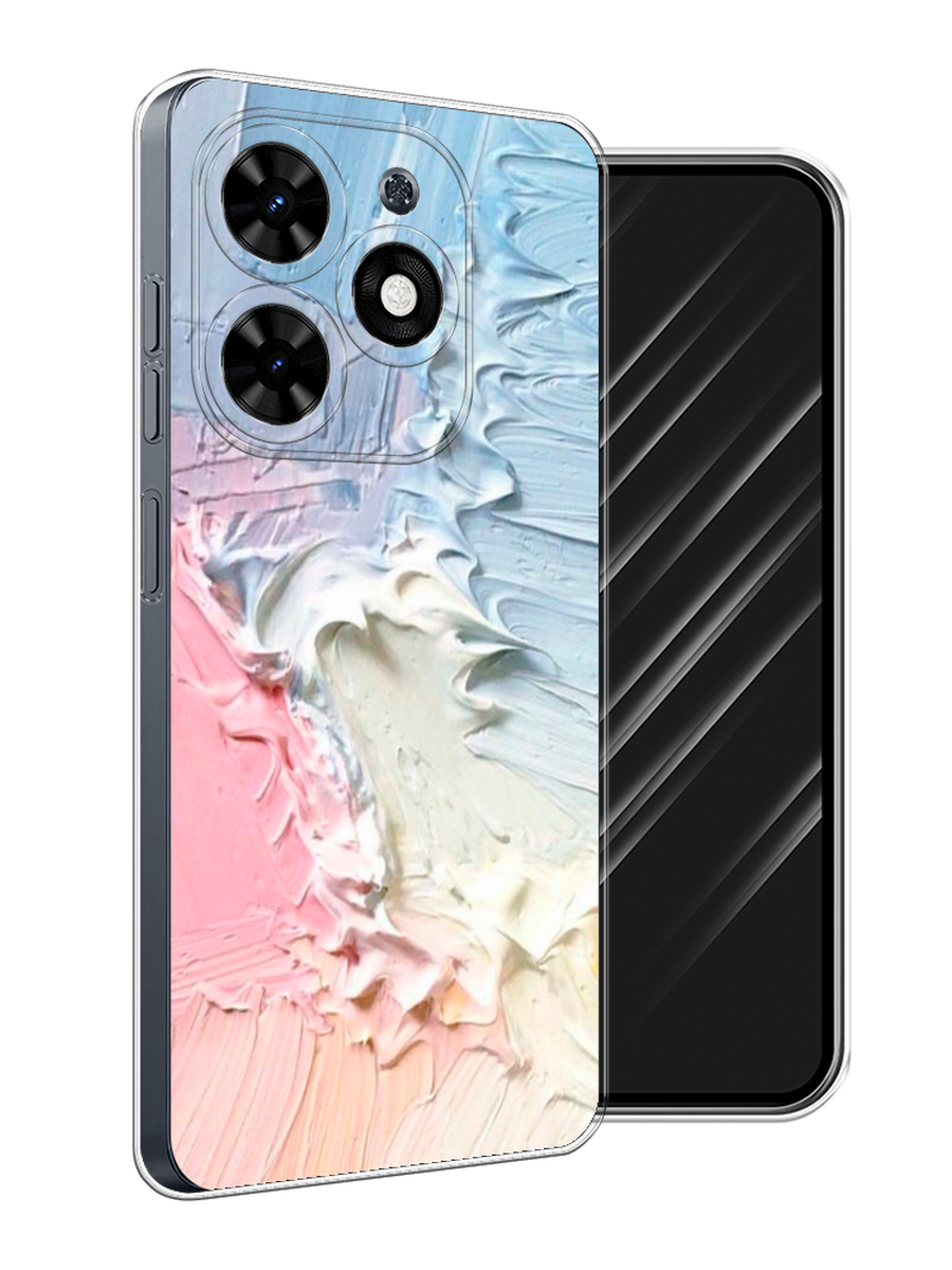 

Чехол Awog на Tecno Spark Go 2024 "Фруктовое мороженное", Голубой;розовый;желтый, 304650-1