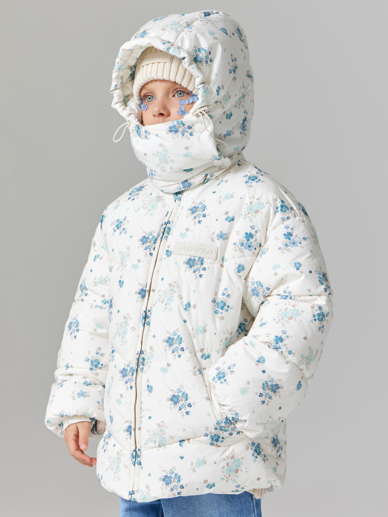 

Куртка детская Happy Baby 89111-1, milky flowers, 116, Белый, 89111-1