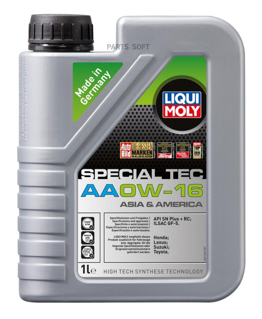 

Моторное масло LIQUI MOLY Special Tec Aa 0W-16 Sn Plus + Rc Gf-5 (1Л)