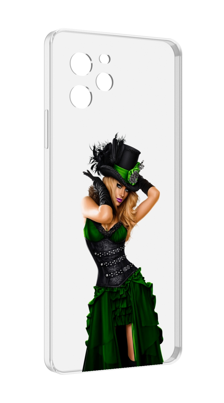 

Чехол MyPads девушка-в-модном-длинном-платье женский для Huawei Nova Y61, Прозрачный, Tocco