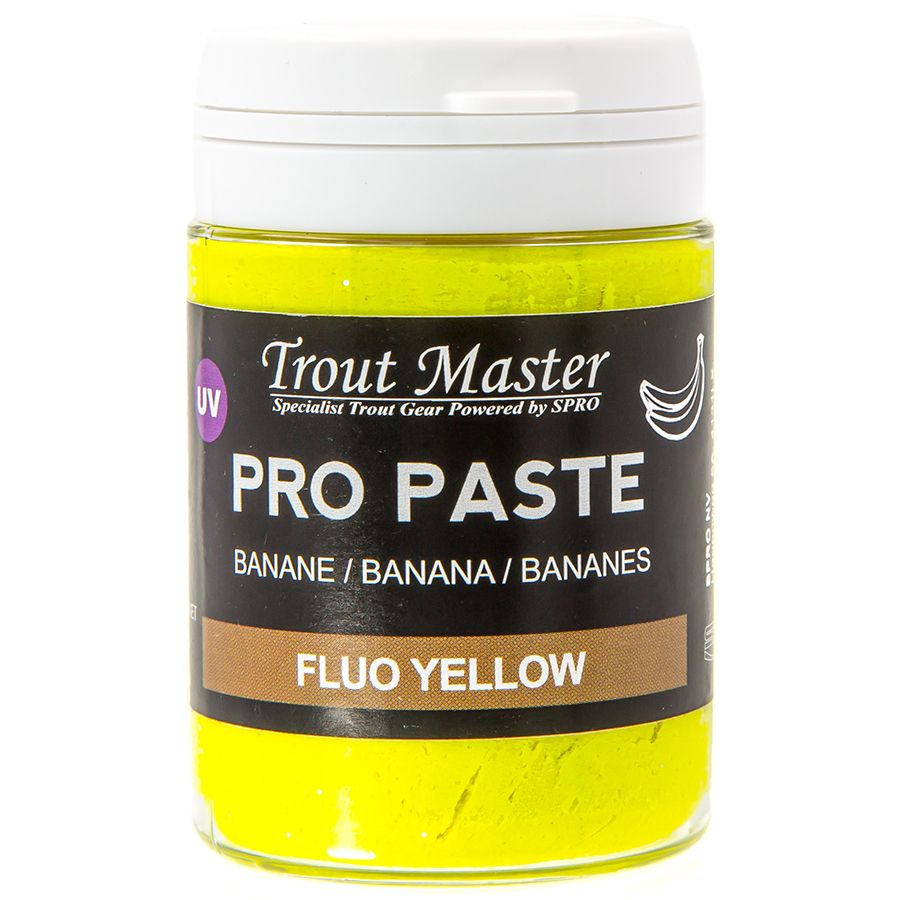 Форелевая паста Trout Master Pro Paste 60 гр Банан Fluo Yellow