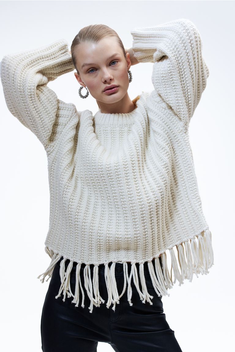 

Джемпер женский H&M 1110558001 белый XL (доставка из-за рубежа), 1110558001