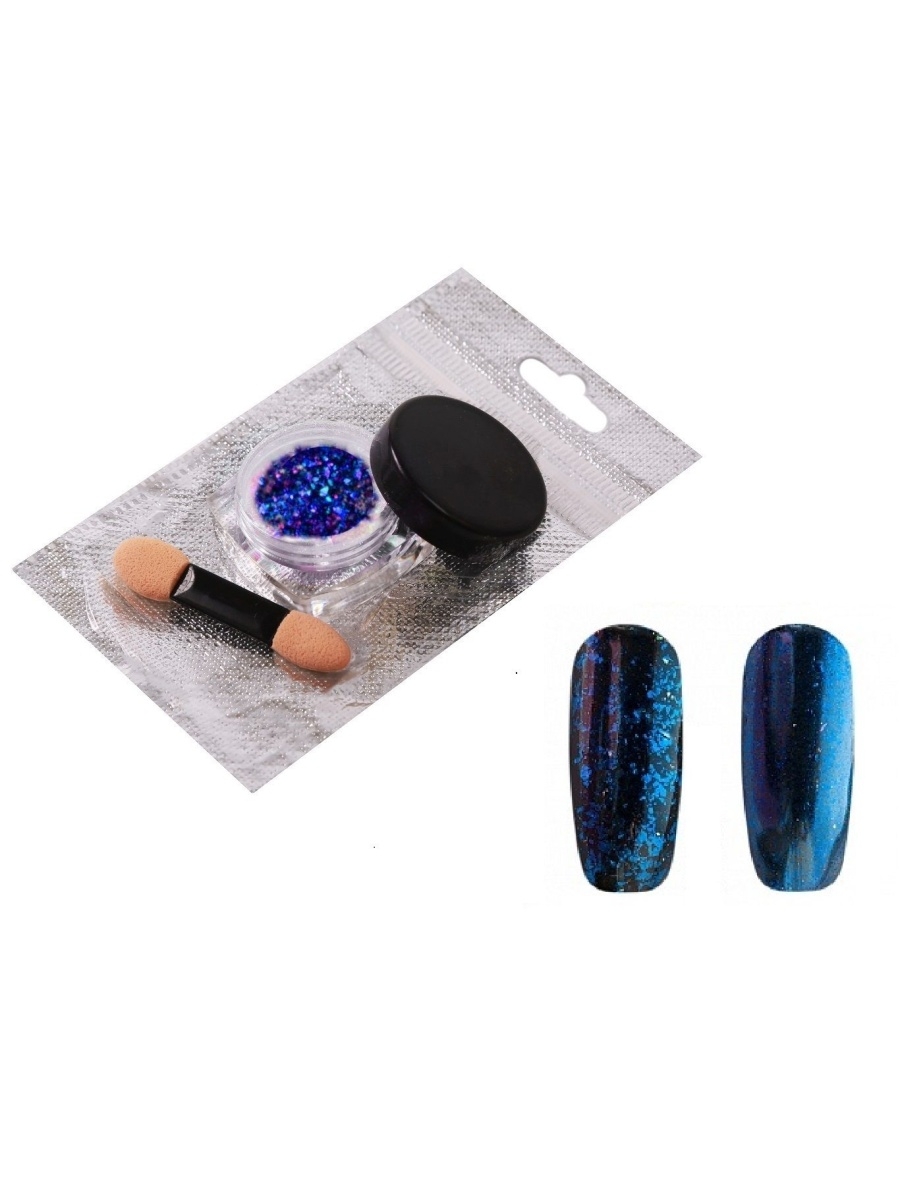 

Втирка Nail Art Хлопья Юки для дизайна ногтей, Хамелеон