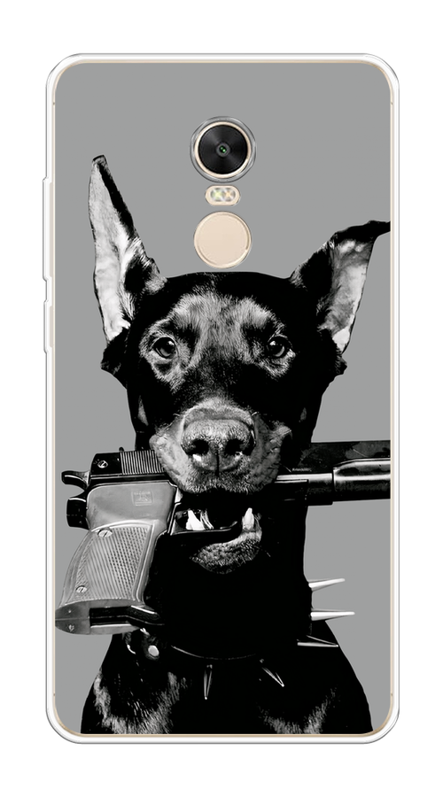 

Чехол Awog на Xiaomi Redmi Note 4X "Доберман", Серый, 31950-1
