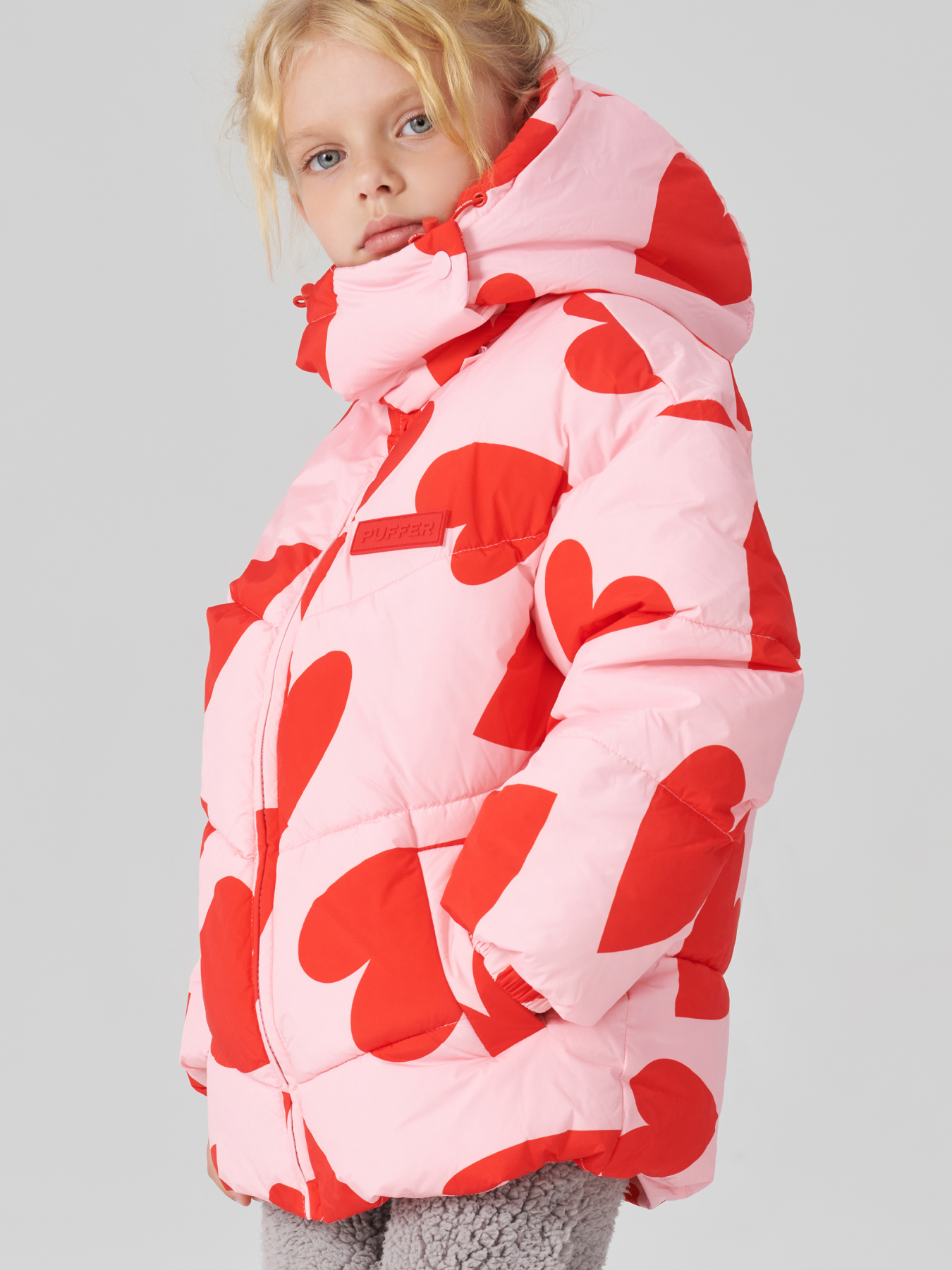 

Куртка детская Happy Baby 89111-1, pink hearts, 104, Красный, 89111-1