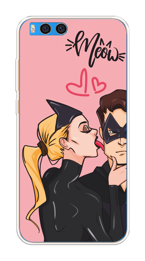

Чехол Awog на Xiaomi Mi Note 3 "Kiss of Cat Woman", Розовый;черный;бежевый, 32450-1