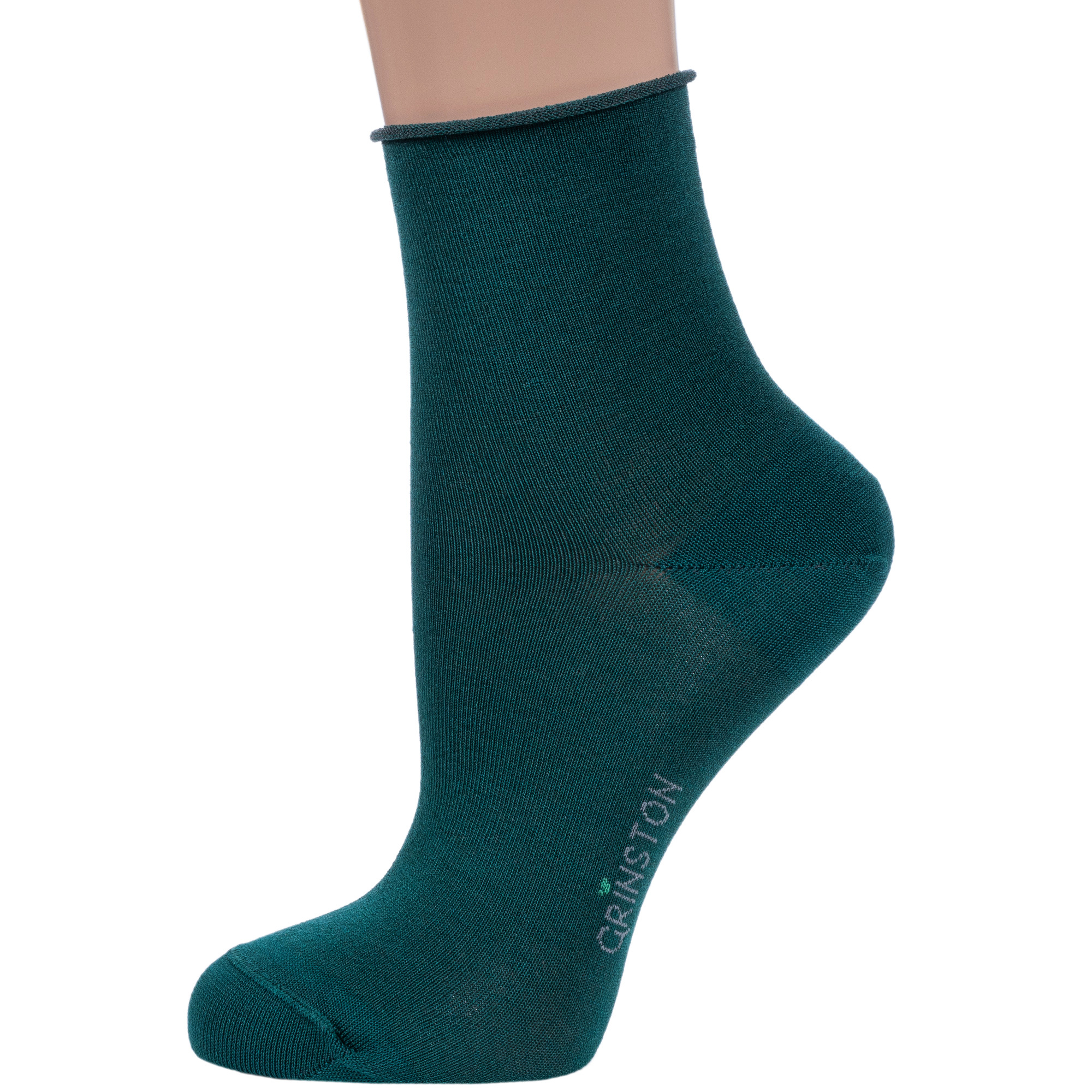 

Носки женские Grinston socks 15D22 зеленые 23, Зеленый, 15D22