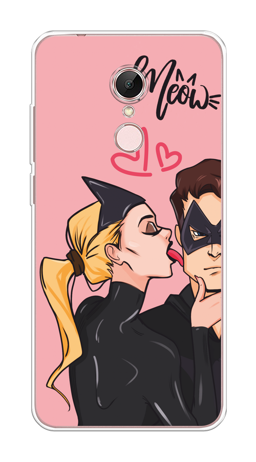 

Чехол Awog на Xiaomi Redmi 5 "Kiss of Cat Woman", Розовый;черный;бежевый, 33050-1