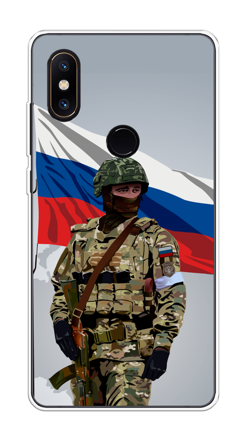 

Чехол Awog на Xiaomi Mi Mix 2S "Солдат с флагом", Белый;синий;красный;зеленый, 33450-1