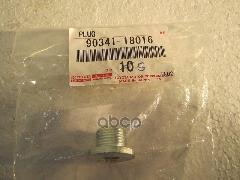 

TOYOTA-LEXUS 9034118016 Пробка поддона АКПП TOYOTA 1шт