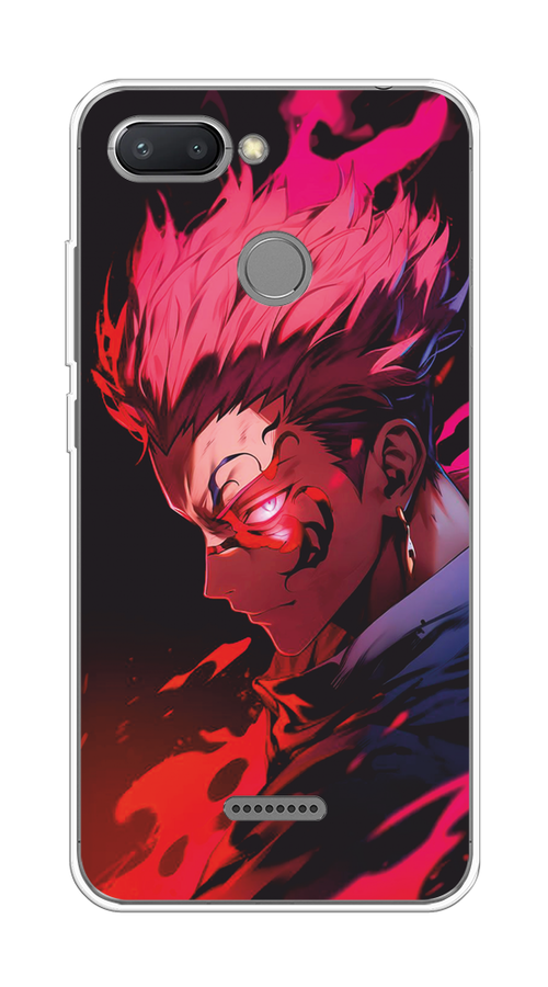 

Чехол Awog на Xiaomi Redmi 6 "Взгляд Сукуны", Розовый;красный;черный, 33850-1
