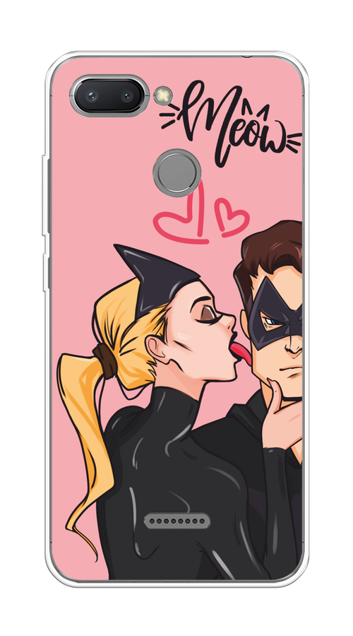 

Чехол Awog на Xiaomi Redmi 6 "Kiss of Cat Woman", Розовый;черный;бежевый, 33850-1