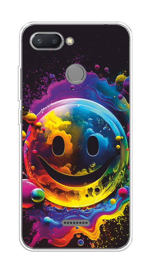 

Чехол Awog на Xiaomi Redmi 6 "Кислотный смайл", Фиолетовый;желтый;синий, 33850-1