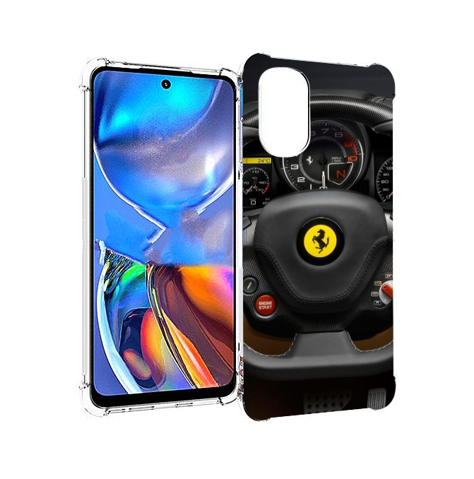 

Чехол MyPads Ферарри для Motorola Moto E32, Прозрачный, Tocco