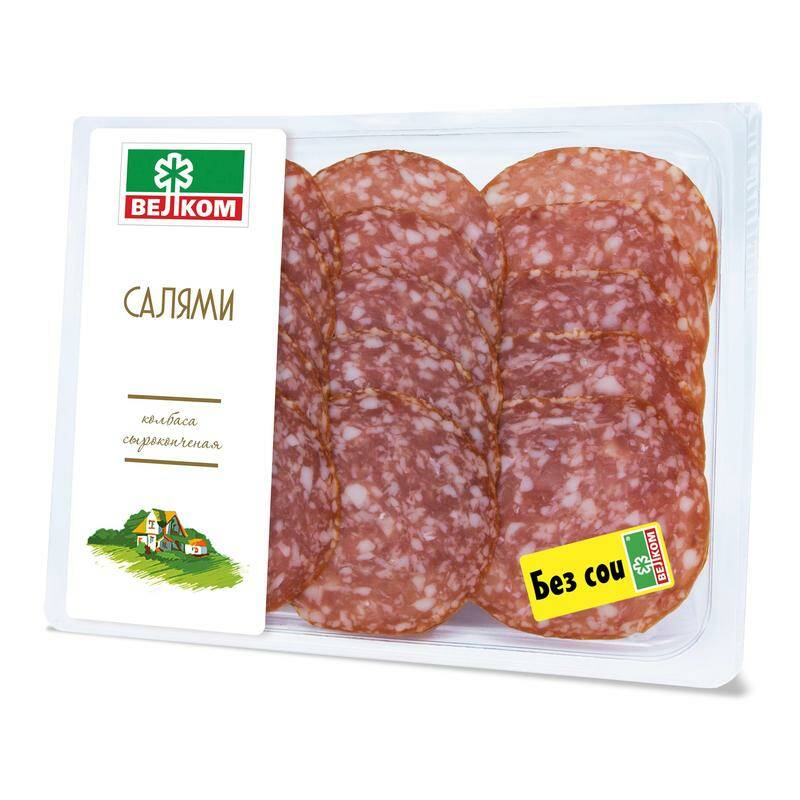 

Колбаса Салями с/к, гзс, 150 г нарезка Велком