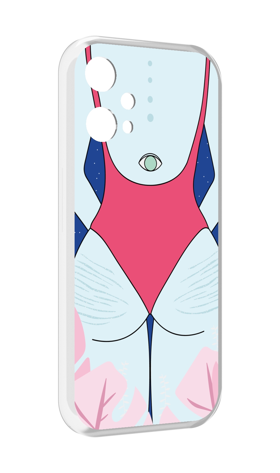 

Чехол MyPads девушка-с-глазом-на-спине для OnePlus Nord CE 2 Lite 5G, Прозрачный, Tocco