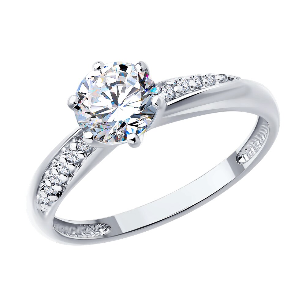 

Кольцо из серебра р.  Diamant 94-110-02134-1, фианит, 94-110-02134-1