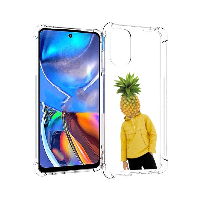 

Чехол MyPads ананасовая-голова для Motorola Moto E32, Прозрачный, Tocco