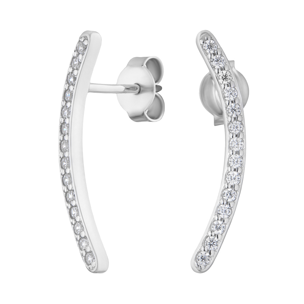 

Серьги из серебра ЮВЕЛИР КАРАТ 2129990/9, фианит, 2129990/9