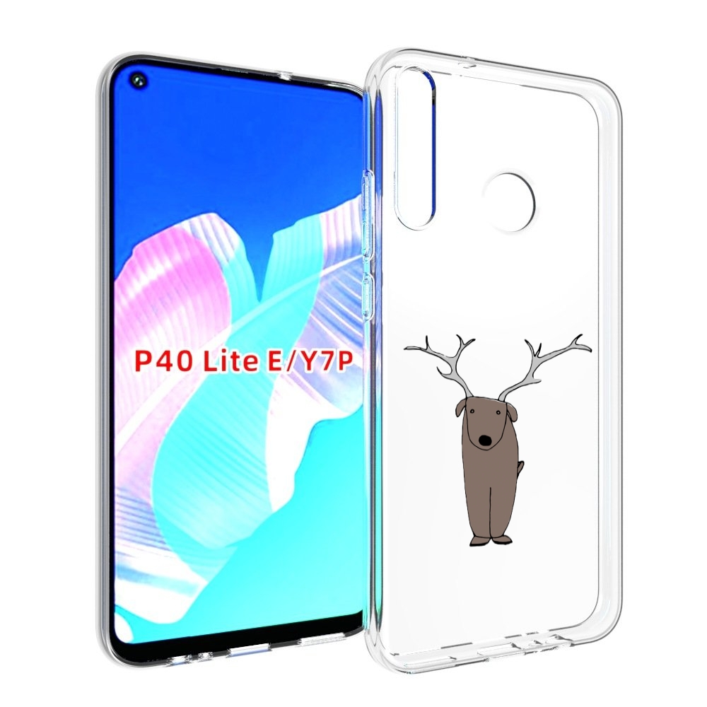 

Чехол бампер MyPads Собака олень для Huawei P40 Lite E, Прозрачный, Tocco