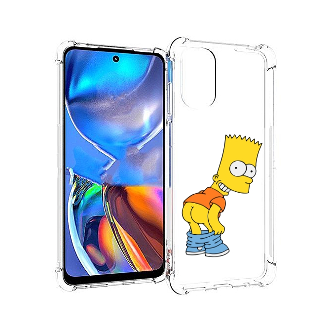 

Чехол MyPads барт-симпсон-довольный для Motorola Moto E32, Прозрачный, Tocco