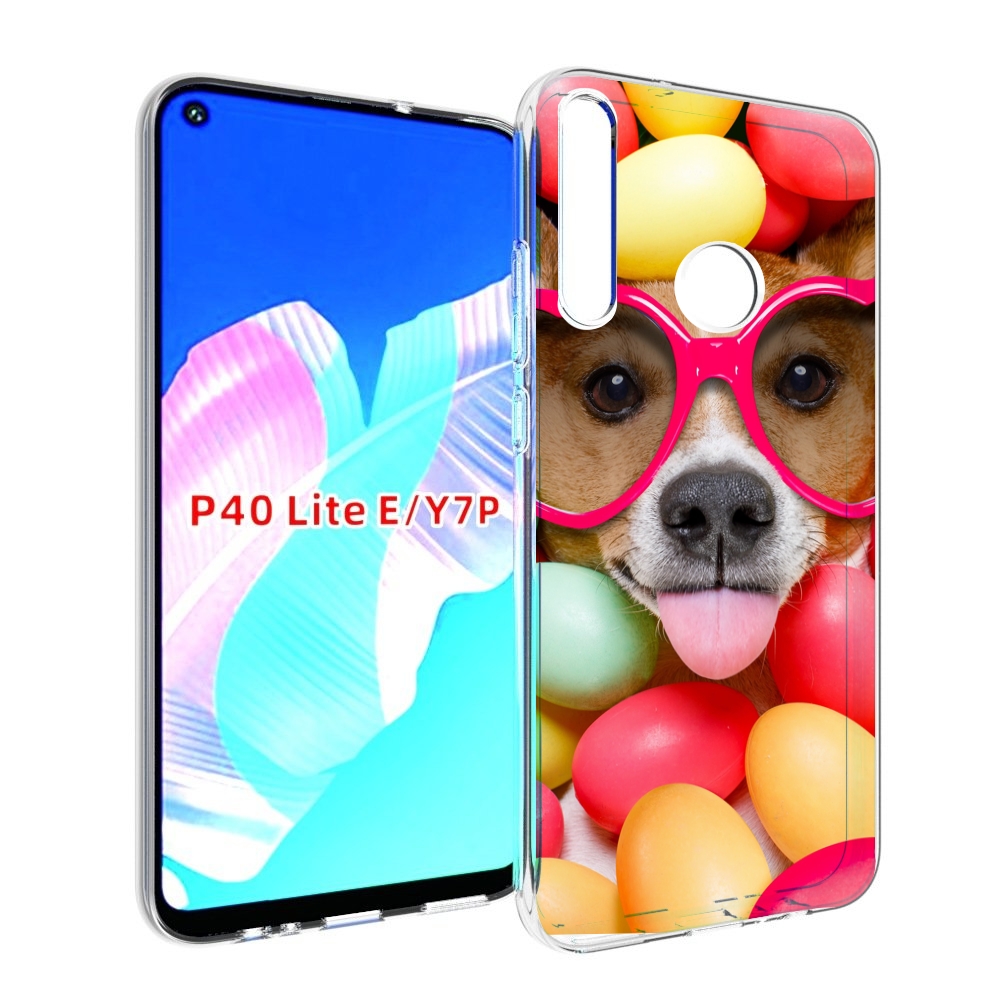

Чехол бампер MyPads Собака-в-яйцах для Huawei P40 Lite E, Прозрачный, Tocco