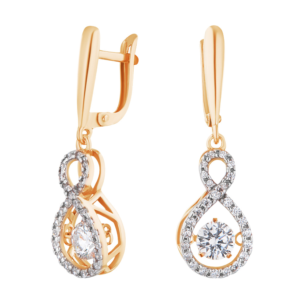 

Серьги из серебра с фианитом ЮВЕЛИР КАРАТ 2129119/9п, 2129119/9п