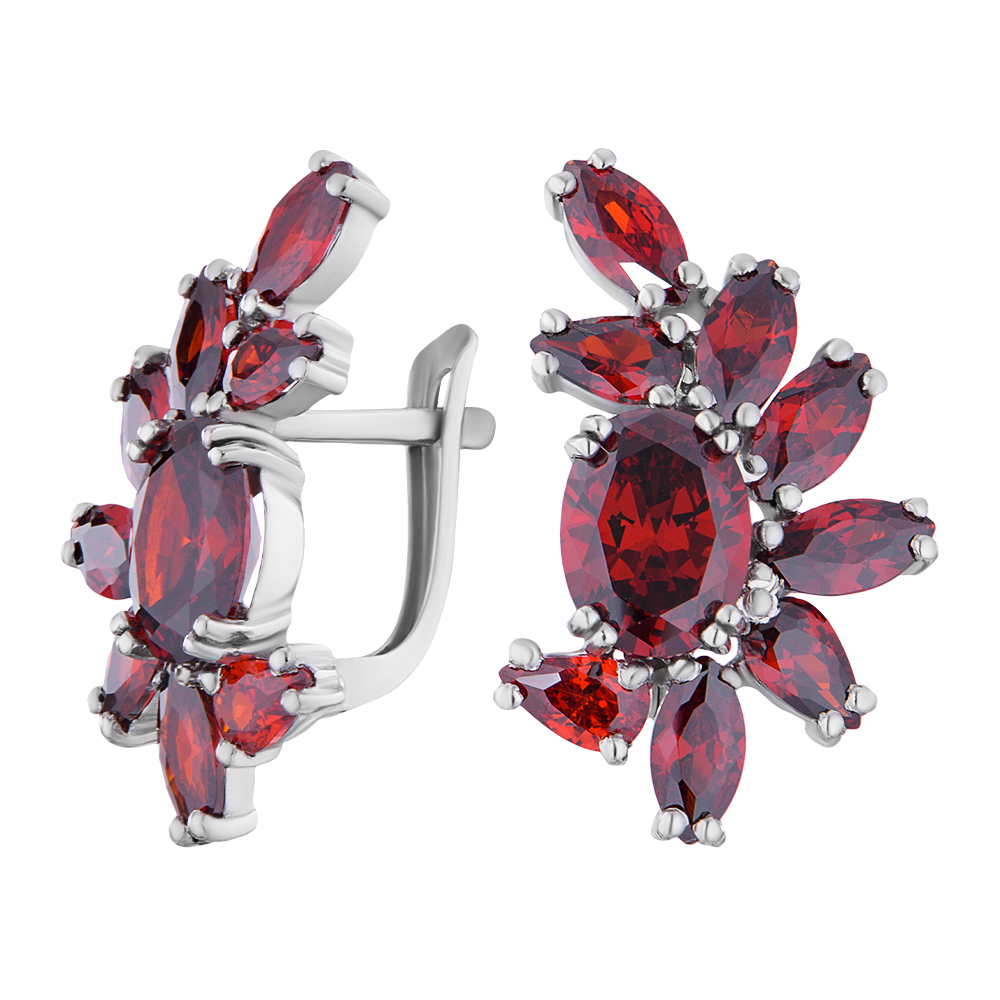 

Серьги из серебра с синтетическим гранатом ЮВЕЛИР КАРАТ 26210065/9гс, 26210065/9гс