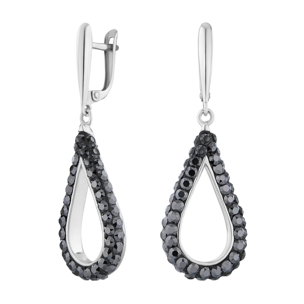 

Серьги из серебра с swarovski ЮВЕЛИР КАРАТ 2128565/910015CO287F, 2128565/910015CO287F