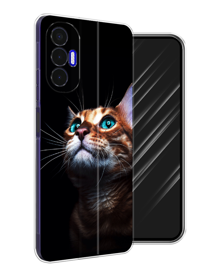 

Чехол Awog на Tecno Pova 3 "Мечтательный кот", Разноцветный, 301550-1