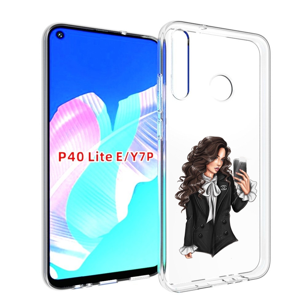 

Чехол бампер MyPads Стильная-девушка для Huawei P40 Lite E, Прозрачный, Tocco