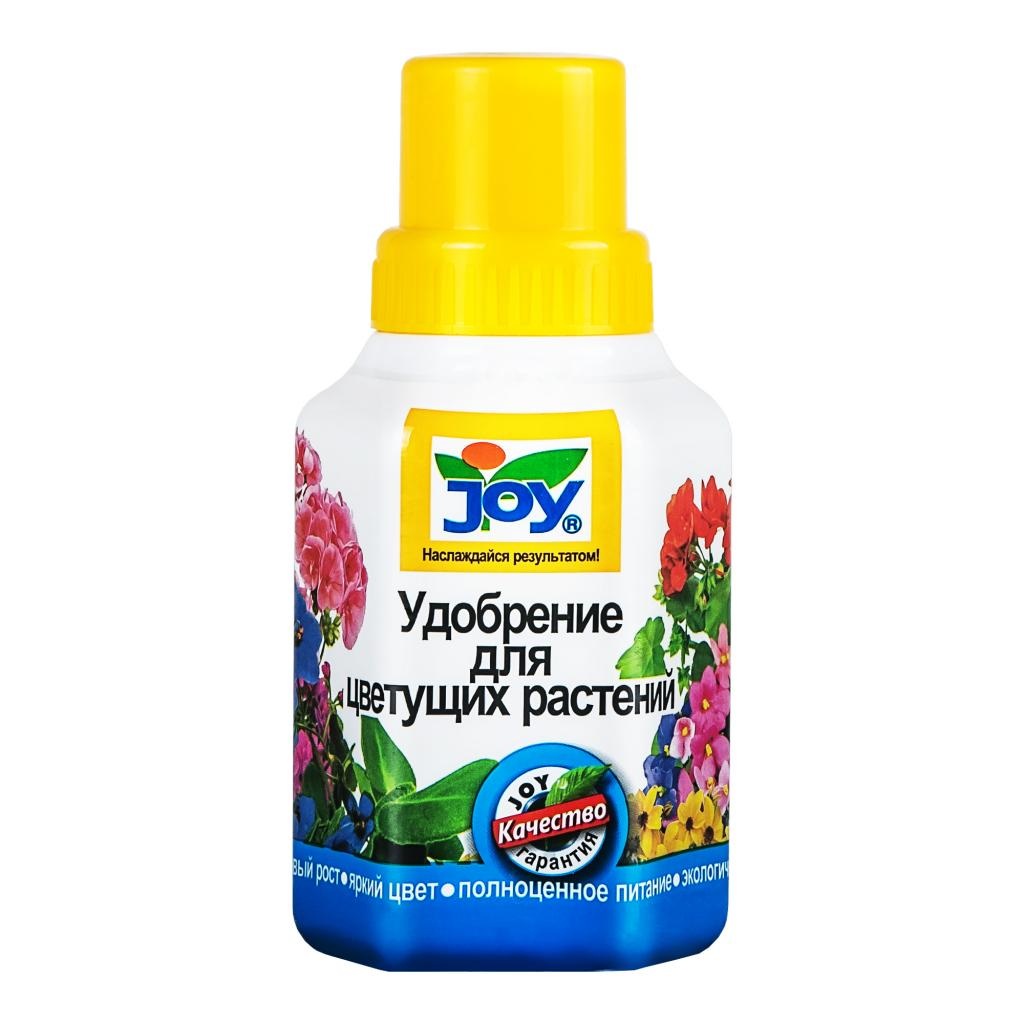 фото Органоминеральное удобрение joy для цветущих растений 250 мл