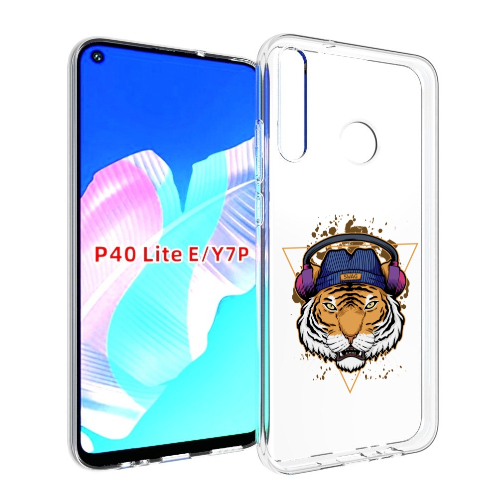 

Чехол бампер MyPads Тигр-Свэг для Huawei P40 Lite E, Прозрачный, Tocco