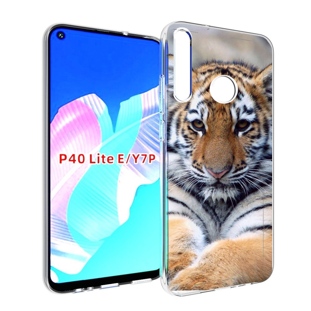 Чехол бампер MyPads Тигренок для Huawei P40 Lite E